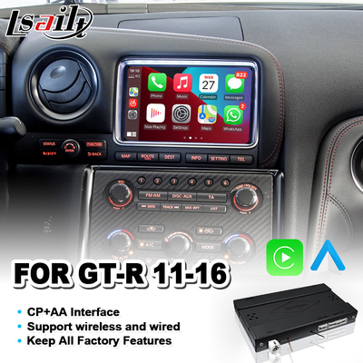 Lsailt Android Auto CP AA OEM Integratie Video Interface Carplay voor Nissan GTR GT-R R35 2011-2016