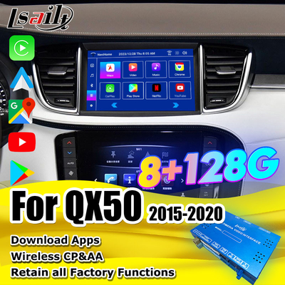 8+128G Android Navigation Box Infotainment Module voor Infiniti QX50 2018-2020 EX QX80 met draadloze CarPlay, Android-interface