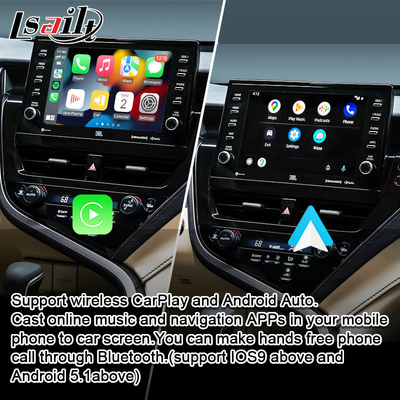 Lsailt 8G Wireless CarPlay Android Infotainment Module voor Toyota Camry TOUCH3 2018-2021 Sienna Ondersteuning YouTube, NetFlix, 360 camera's