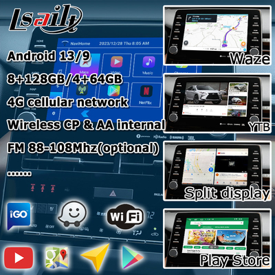 8 auto carplay video de interface videointerface van duimandroid voor aanraking 3 van Toyota avalon het heden van 2018