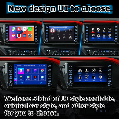 Toyota Hilux Android 13 multimedia video-interface draadloos carplay Android auto touch 3