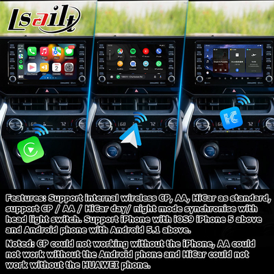 Toyota Harrier Venza Android 13 multimedia video-interface 2019-present draadloos carplay android auto