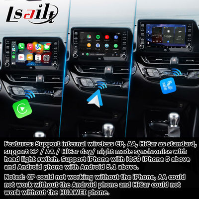 Toyota C-HR CHR Android 13 multimedia interface met Android auto carplay