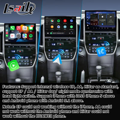 Auto Android 13 navigatiebox voor Toyota LC200 GXR Fujitsu-eenheid Carplay waze youtube achteruitkijk etc.