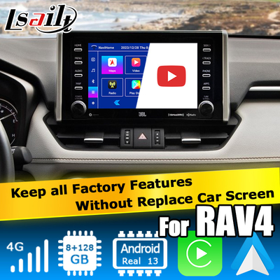 8+128GB Android 13 Carplay Android-interface Voor Toyoat RAV4 2019 To Present Touch N Go 3