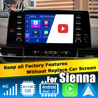 Auto Multimedia Video Interface Android auto carplay interface Voor TOYOTA Sienna