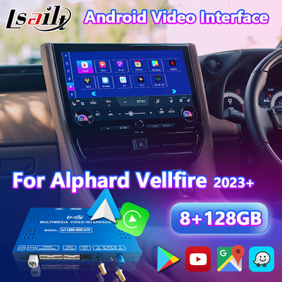 Lsailt Android Carplay Multimedia Video Interface voor 2023-Huidige Toyota Alphard Vellfire 40 Series