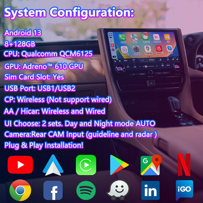 Lsailt Android Carplay Multimedia Video Interface voor 2023-Huidige Toyota Alphard Vellfire 40 Series