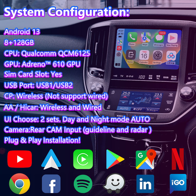 Lsailt Android Multimedia Video Interface voor 2012-2018 Toyota Crown S210 AWS210 GRS210 GWS214 Majesta Athlete