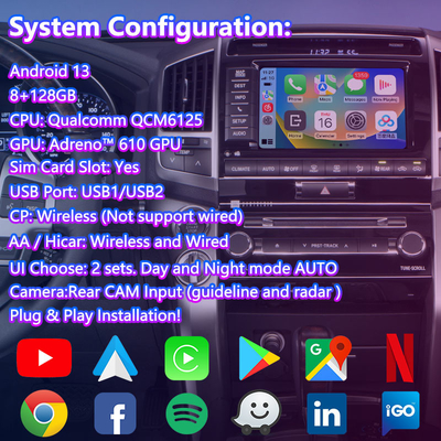 Lsailt Android Multimedia Video Interface voor Toyota Land Cruiser LC200 V8 LC 200 2012-2015