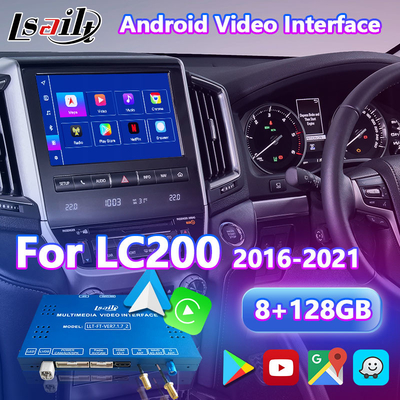 Lsailt Android Multimedia Video Interface voor 2016-2021 Toyota Land Cruiser LC 200 GXL VX VXR VX-R Sahara LC200