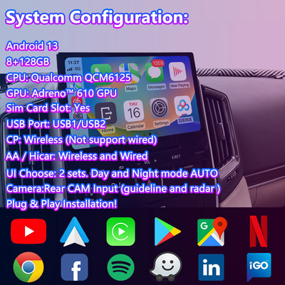 Lsailt Android Multimedia Video Interface voor Toyota Land Cruiser LC200 GXR GX-R FST LC 200 2018-2022