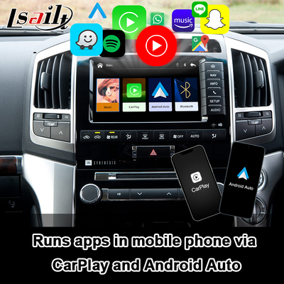 Plug and Play Apple CarPlay-interface voor Land Cruiser 200 2013-2021 Multi-taal, 360-camera, ondersteunde achterste camera