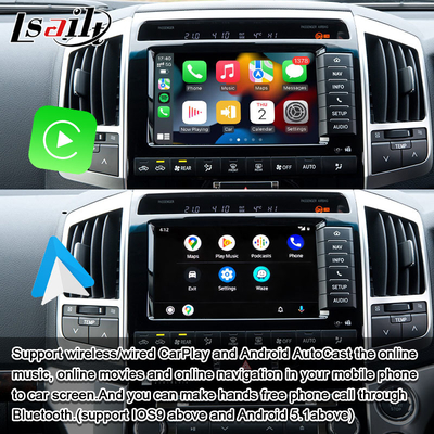 Plug and Play Apple CarPlay-interface voor Land Cruiser 200 2013-2021 Multi-taal, 360-camera, ondersteunde achterste camera