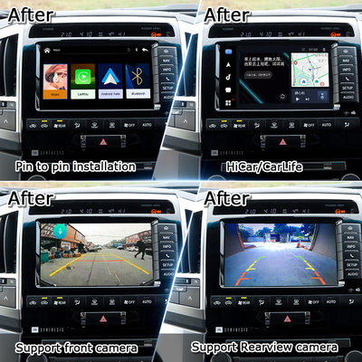 Plug and Play Apple CarPlay-interface voor Land Cruiser 200 2013-2021 Multi-taal, 360-camera, ondersteunde achterste camera