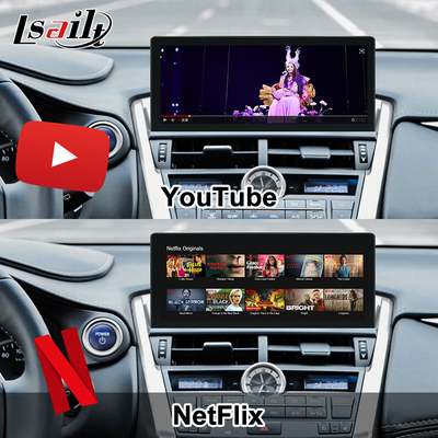 Lexus Android Scherm met Draadloze CarPlay & Android Auto 10,25 inch Touchscreen | SIM-kaart & 360 Camera's IPS-scherm
