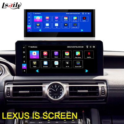 Lexus Android-scherm 10,25 inch Qualcomm 8 Core GPS-navigatie CarPlay Display voor Lexus IS300 IS250 IS350 2020-2023