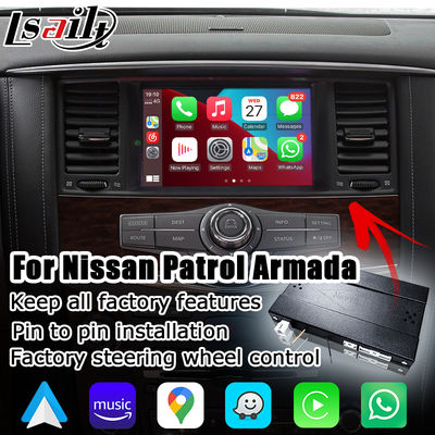 Interface Draadloze Carplay van Android van Nissan Patrol Armada Y62 2011-2017 de Auto Video