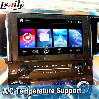Draadloze Apple CarPlay/Android Auto Upgrade Module voor Alphard 30 Serie Vellfire Toyota Ondersteuning FM Radio, Airconditioning, Mirroring, Camera's