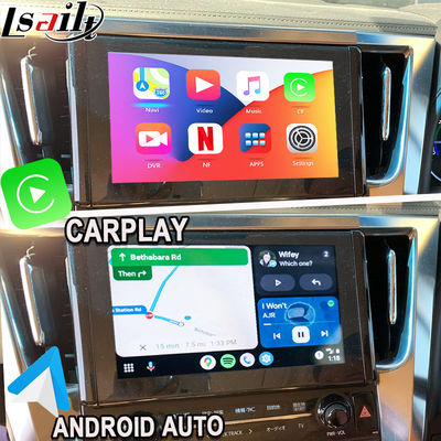 Draadloze Apple CarPlay/Android Auto Upgrade Module voor Alphard 30 Serie Vellfire Toyota Ondersteuning FM Radio, Airconditioning, Mirroring, Camera's
