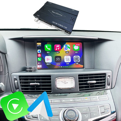 CarPlay Interface voor Infiniti Q70 Q70L M35 M45 Fuga 2009-2019 Draadloze Android Auto Adapter Integratie Mobiele Telefoon Spiegelen, AC Temperatuur
