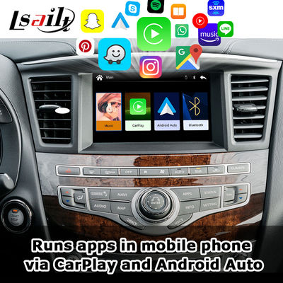 CarPlay Interface voor Infiniti QX60 JX35 2008-2017 Car Play Upgrade Android Auto Module, Mirroring, AC Temperatuur