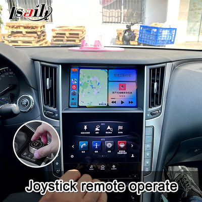Q50 Q60 OEM Apple CarPlay Upgrade Module Integratie Mobiele Telefoon Spiegelen, AC Temperatuurweergave, Google Maps, Spotify