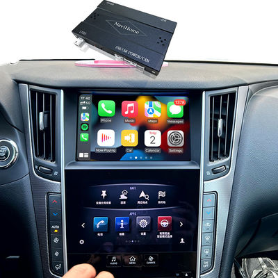 Q50 Q60 OEM Apple CarPlay Upgrade Module Integratie Mobiele Telefoon Spiegelen, AC Temperatuurweergave, Google Maps, Spotify