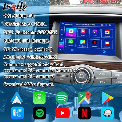 Lsailt 8G Android Multimedia Interface voor Nissan Patrol 2020-2023 Android Upgrade Module Geïntegreerde Google Map, CarPlay, YouTube