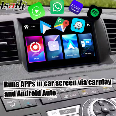 Lsailt 8 inch CarPlay-scherm voor Nissan Fuga (Y50) Infiniti 350GT 2005-2008 Android Auto, spiegelbeeld, HD Touch Display