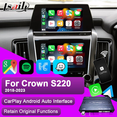 Lsailt Apple CarPlay Android Auto Module voor Crown S220 GSW224 2018-2022 Integratie Mobiele telefoon spiegelbeelding, achterste camera