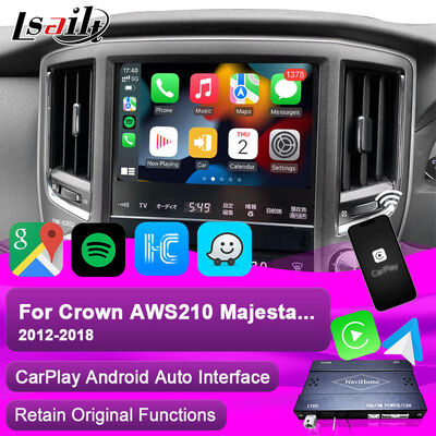 Apple CarPlay Interface voor Crown S210 AWS210 GRS210 GWS214 GWS215 Majesta Athlete Royal Saloon Geïntegreerde Android Auto, Reverse Camera, AC Klimaat