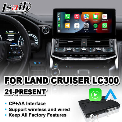 Lsailt Wireless Android Auto Carplay Interface voor 2021-2024 Toyota Land Cruiser 300 GX-R VX-R GR GR-S Sahara ZX VX LC300