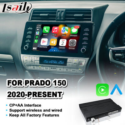 Lsailt Draadloze Android Auto Carplay Interface voor 2020-Heden Toyota Land Cruiser Prado 150