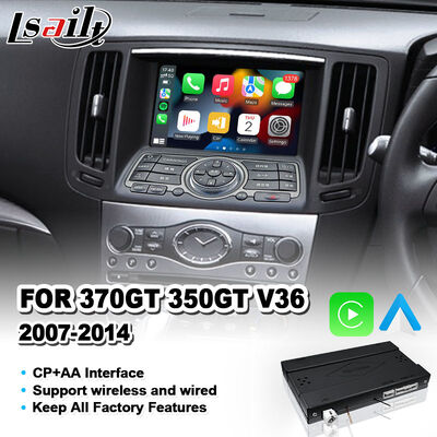 Lsailt Wireless Android Auto Carplay Interface voor 2007-2014 Nissan Skyline 370GT 350GT V36