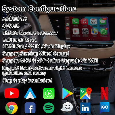Lsailt Android Multimedia Video Interface voor 2016-2019 Cadillac XT5 Platinum CUE-systeem