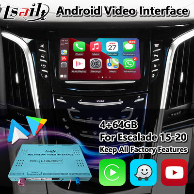 Lsailt Android Carplay Video Interface voor 2015-2020 Cadillac Escalade CUE-systeem