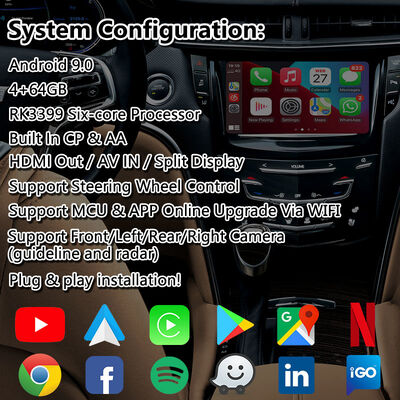 Lsailt Android Carplay Multimedia Video Interface Voor 2013-2019 Cadillac XTS CUE-systeem