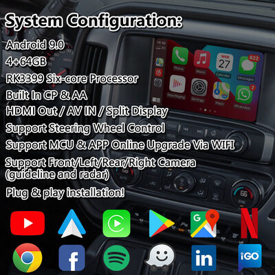 Lsailt Android Car Navigation Video Interface voor 2014-2019 GMC Sierra 1500 2500 3500 Intellilink Systeem