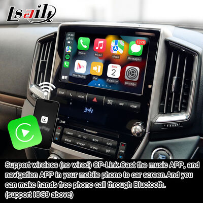 Android 13 Multimedia Video-interface voor Land Cruiser LC200 VXR VX GXL Sahara V8 2013-2021 OEM Scherm Upgrade met Draadloze CarPlay, YouTube
