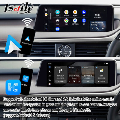 OEM Android Upgrade Module voor Lexus RX450h, RX350 RX270 2016-2021 Integratie Draadloze CarPlay, Android Auto, YouTube, Netflix