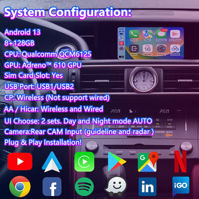 Lsailt Android Auto Video Interface voor 2014-2018 Lexus RC 350 RC200t RC300h RC350 RCF RC300