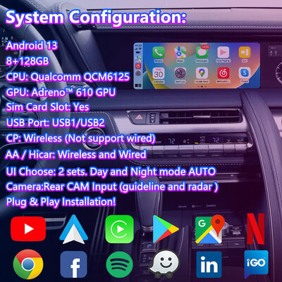 Lsailt Android Carplay Lexus Video Interface voor 2017-present Lexus LC 500h 500 LC 500 LC 500h