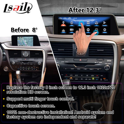 Lsailt Android Multimedia Carplay Screen voor 2016-2019 Lexus RX RX450h RX350 RX200t RX300 RX450L RX350L