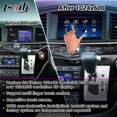 Lsailt Android Carplay multimediascherm voor 2010-2020 Nissan Elgrand E52