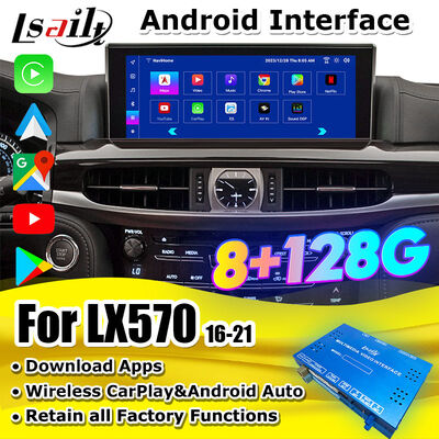 OEM Android Upgrade Module voor LX570 Lexus RX GX LS NX ES Integratie Draadloze CarPlay, Android Auto, YouTube, Netflix