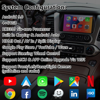 Android Carplay Multimedia Video Interface voor Chevrolet Suburban