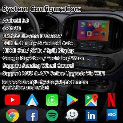 Lsailt Android Carplay Video Interface voor Chevrolet Colorado Mylink System