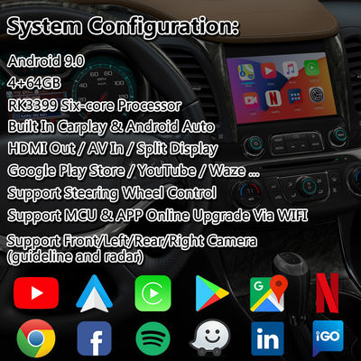 Lsailt Android Carplay Multimedia Interface voor 2014-2020 Chevrolet Impala LTZ LT Mylink Systeem