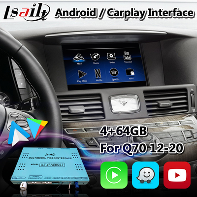 Lsailt Android Multimedia Interface Box voor Infiniti Q70 met draadloze Android Auto Carplay